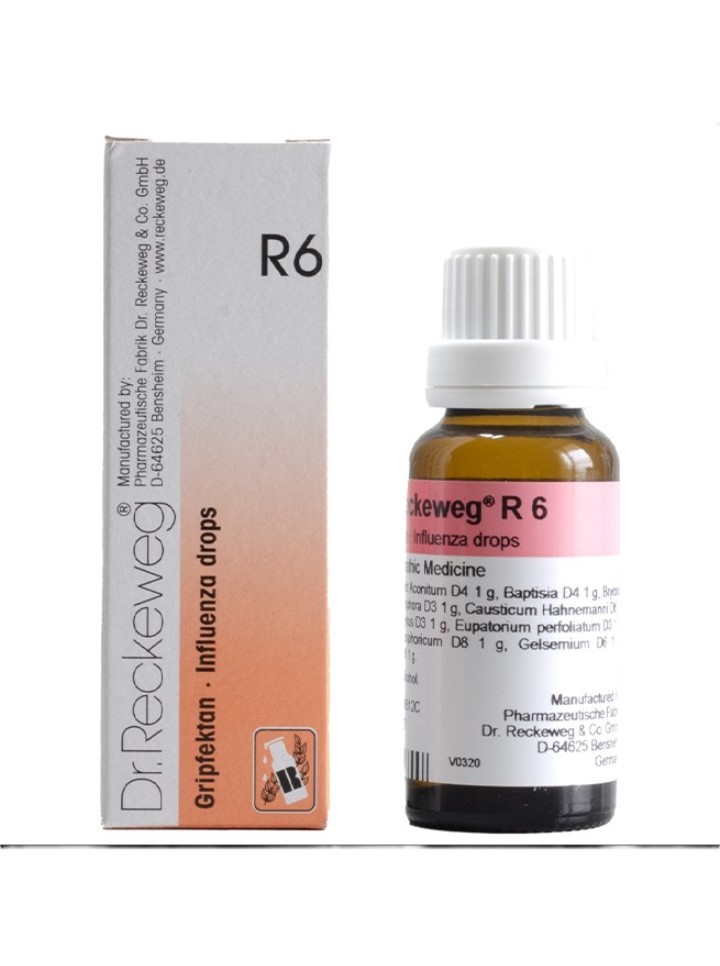 R6 DR RECKEWEG ভাইরাস সংক্রমন ড্রপস (Influenza drops)