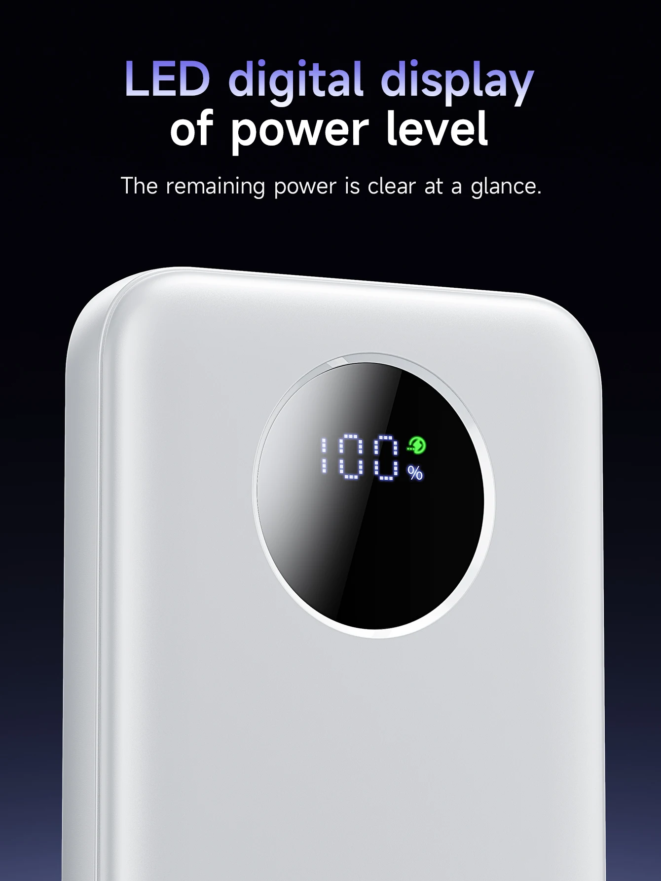 HOCO J132 22.5W+PD20W Fast Charging 10000mAh Power Bank with 3 Cables Portable Extra Battery with LED Digital Display. 