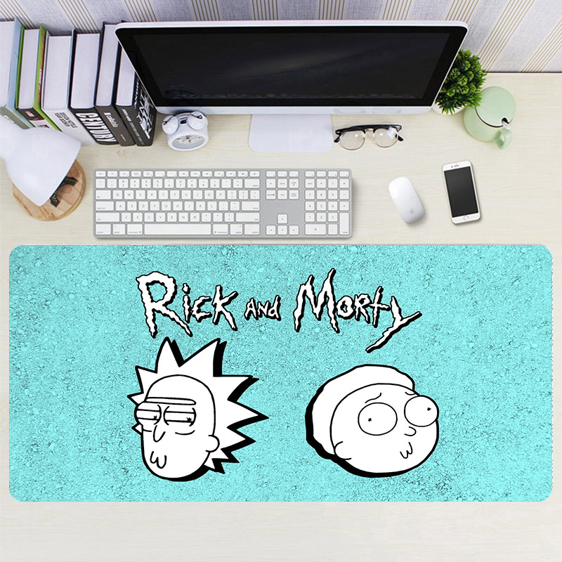 Mouse Pad Factory Oversized Anime Rick Morty Office Home Anti Slip Cross Border Exclusive Precision Seam Keypad. 