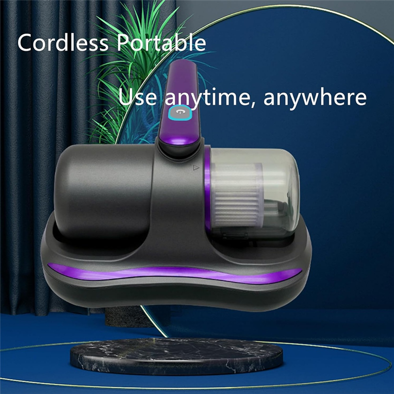Bed Vacuum Cleaner UV Mattress Mite Handheld Cordless Vacuum Mattress 7.4V for Deep Cleaning Beds Sofas Carpets. 
