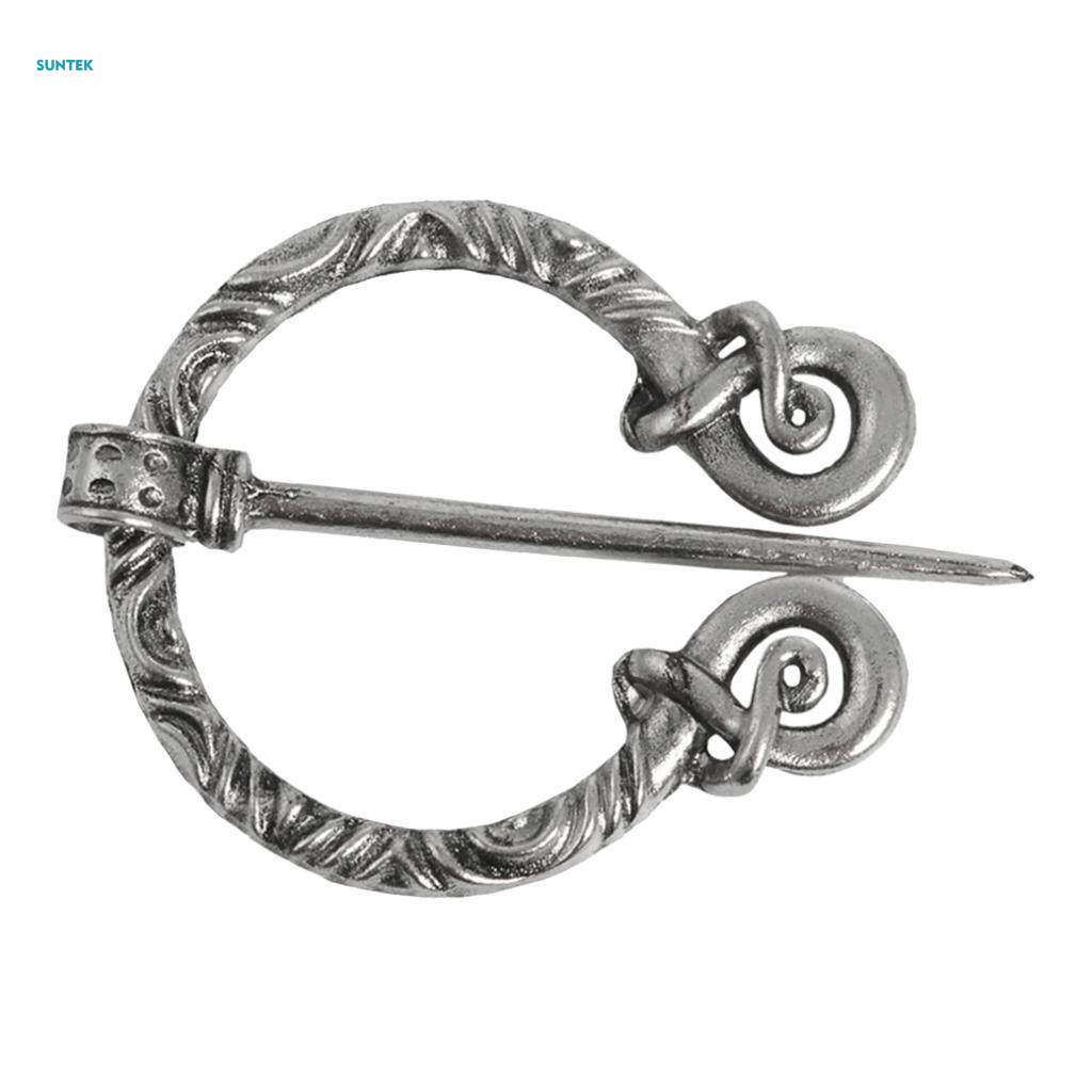 2x Buttons Badges Brooches Medieval Clasp Fibula Badge for Coat Sweater Jackets. 