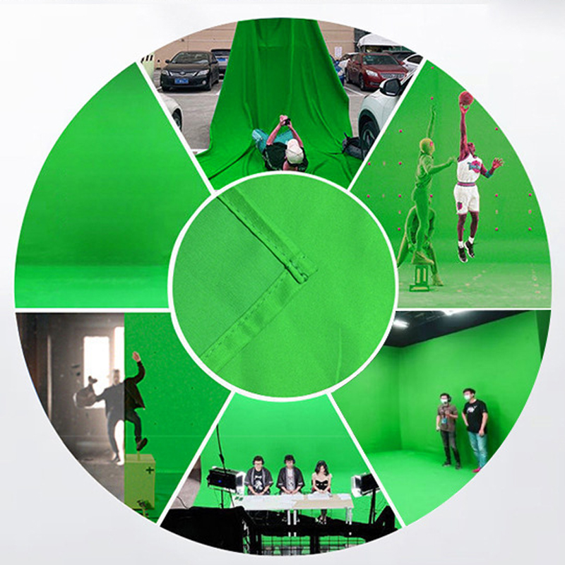 ey background curtain chroma key photographic background smooth muslin cotton green screen cromak for photo studio video white black. 