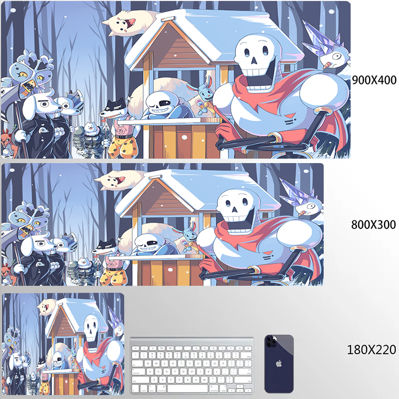 Undertale Large Gaming Mouse Pad Computer Keyboard Accessories Mousepad PC Gamer Laptop Mouse Mat XXL Carpet Mat Desk Pad 80x30. 