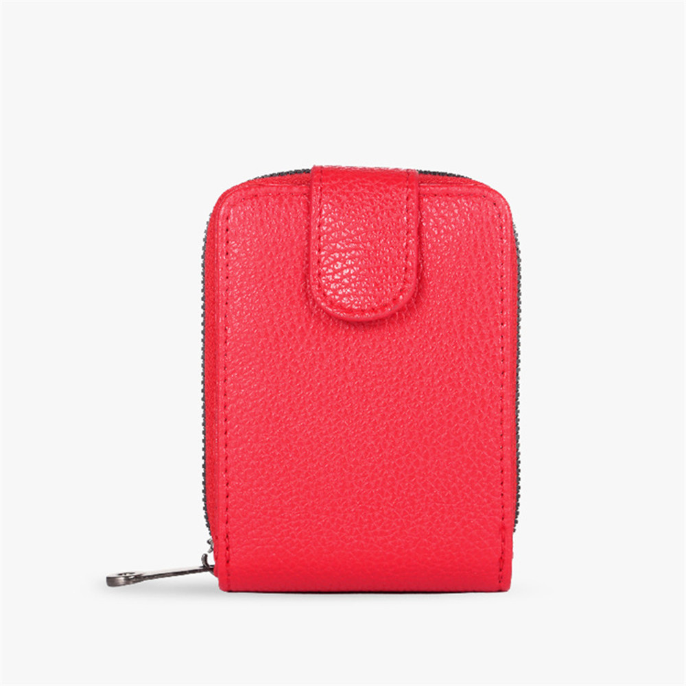 Vintage Men's wallet Zipper closure Card slots holder PU leather Zipper money pouch for Daily use Travel Business Gift for men Organization