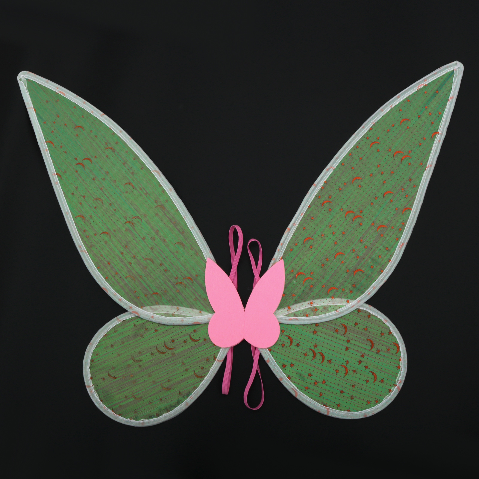 Adults and children perform on the stage, props, bronzing silk threads, leaf veins, little girls, pink fairies, butterfly wings