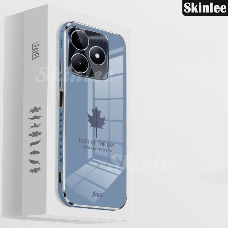 Phone case For Realme C61 Back cover Soft Shining Maple Maple Leaf