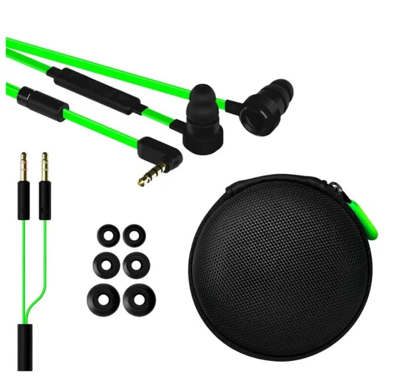 Razer Hammerhead Pro v2 Earbuds for iOS Android,Custom-Tuned Dual-Driver Technology,in-Line Mic Volume Control,Aluminum Fram. 