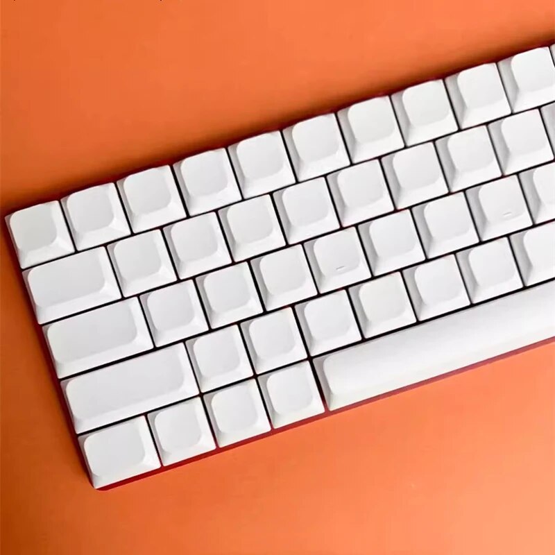 1 Set Low Profile Blank Keycaps For MX Switch Mechanical Keyboard PBT No Printed Key Caps For 61/64/75/87/96/104 Layouts