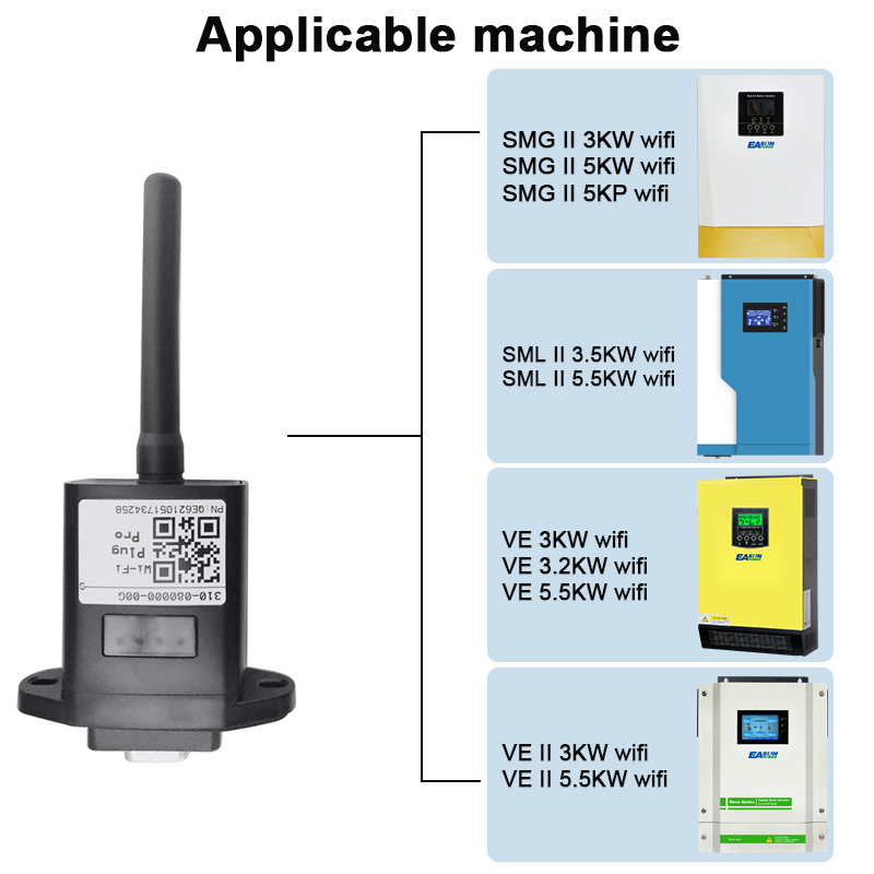 EASUN WiFi Module With RS232 Remote Monitoring Solution Wireless Device For Off Grid Inverter Hybrid Solar Power Inverter WIFI Superman. 