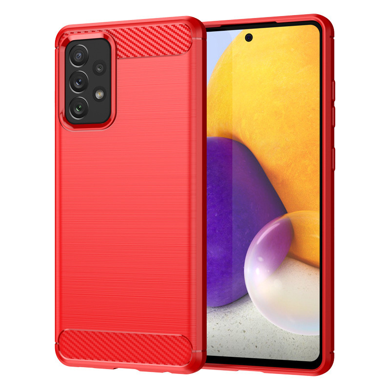 Applicable to Samsung GalaxyA72 5G Phone Case Samsung A72 Fiber Drop-Resistant Protective Cover Soft Case. 