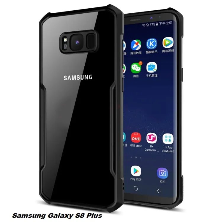 Xundd Back Cover for Samsung Galaxy S8+ Transparent Hybrid Hard PC Back Bumper Samsung Galaxy S8+ back case