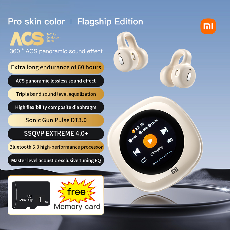 Kefeng 4 earphone clip active noise cancelling headset Xiaomi CT11 wireless bluetooth 5.noise sports running headset touch screen with microphone