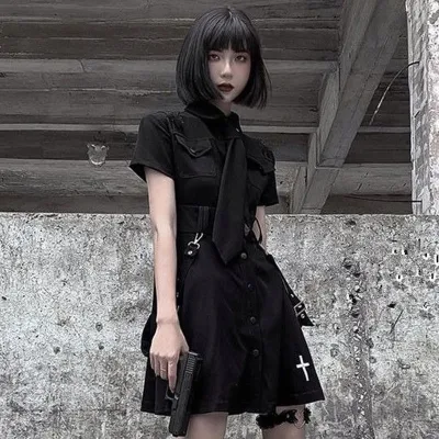 Black shop emo dresses