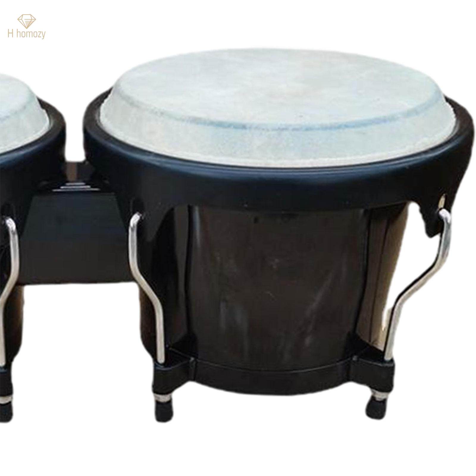 Bongo Drum Set Transparent Bongo Drums 6'' and 7'' Tunable Quality Bongo Drum for. 