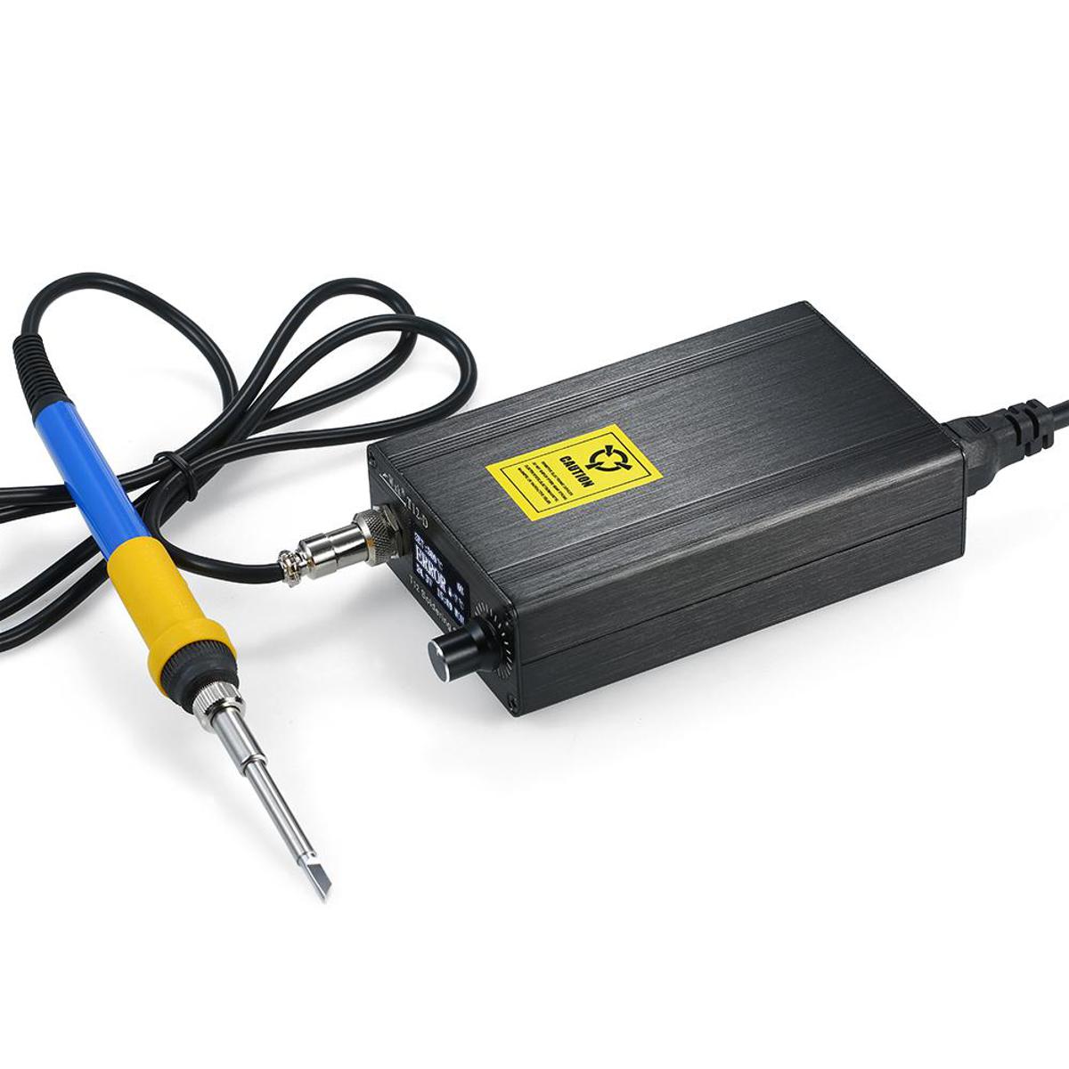 KOGEEK FWxK T12 Soldering Station OLED Digital Soldering Station T12 Portable Soldering Iron Station Kit Temperature Controller with Soldering Iron Tip T12-K US Plug