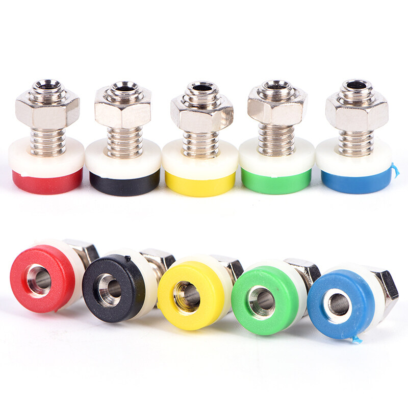 10pcs Mini 2mm Brass Banana Socket Jack For Audio Cables Plug Connector. 