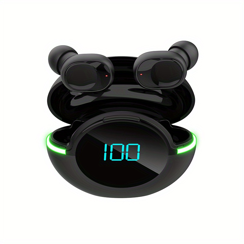 TWS V5.1 True Wireless Stereo Earbuds: Ergonomic Design, Low Latency, Battery Capacity Display, Gaming Hands-Free, Waterproof IPX4, RGB Light. 