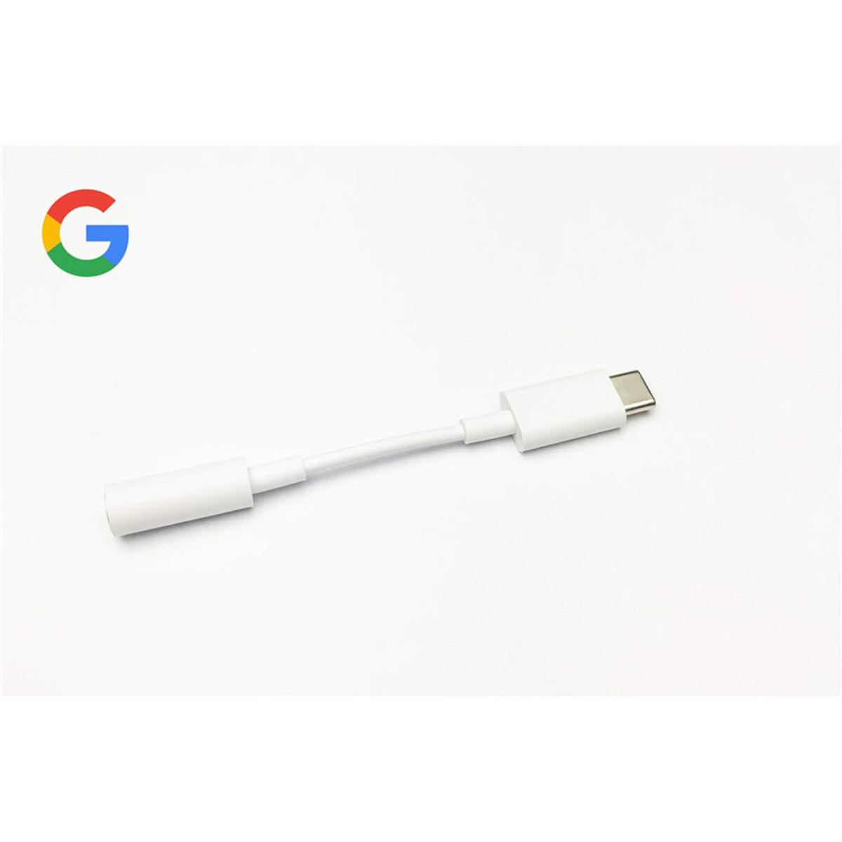 For Google Pixel 3 3XL 4 4XL 4A 5 Pro 6A 6 Pro Pixel 7 Pro Headphone Adapter USB C to 3.5mm Aux Jack Headphone Jack Adapter Converter For Pixel 2 2XL Pixel 3 3XL Realtek Noise Cancelling Chip DAC Chipset Inside White