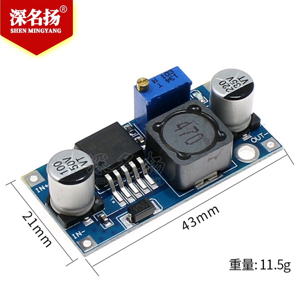 Lm2596 DC-DC Adjustable Step-Down Voltage Regulator Power Supply Modu Board 3A Buck Converter - Reliable and Durable. 