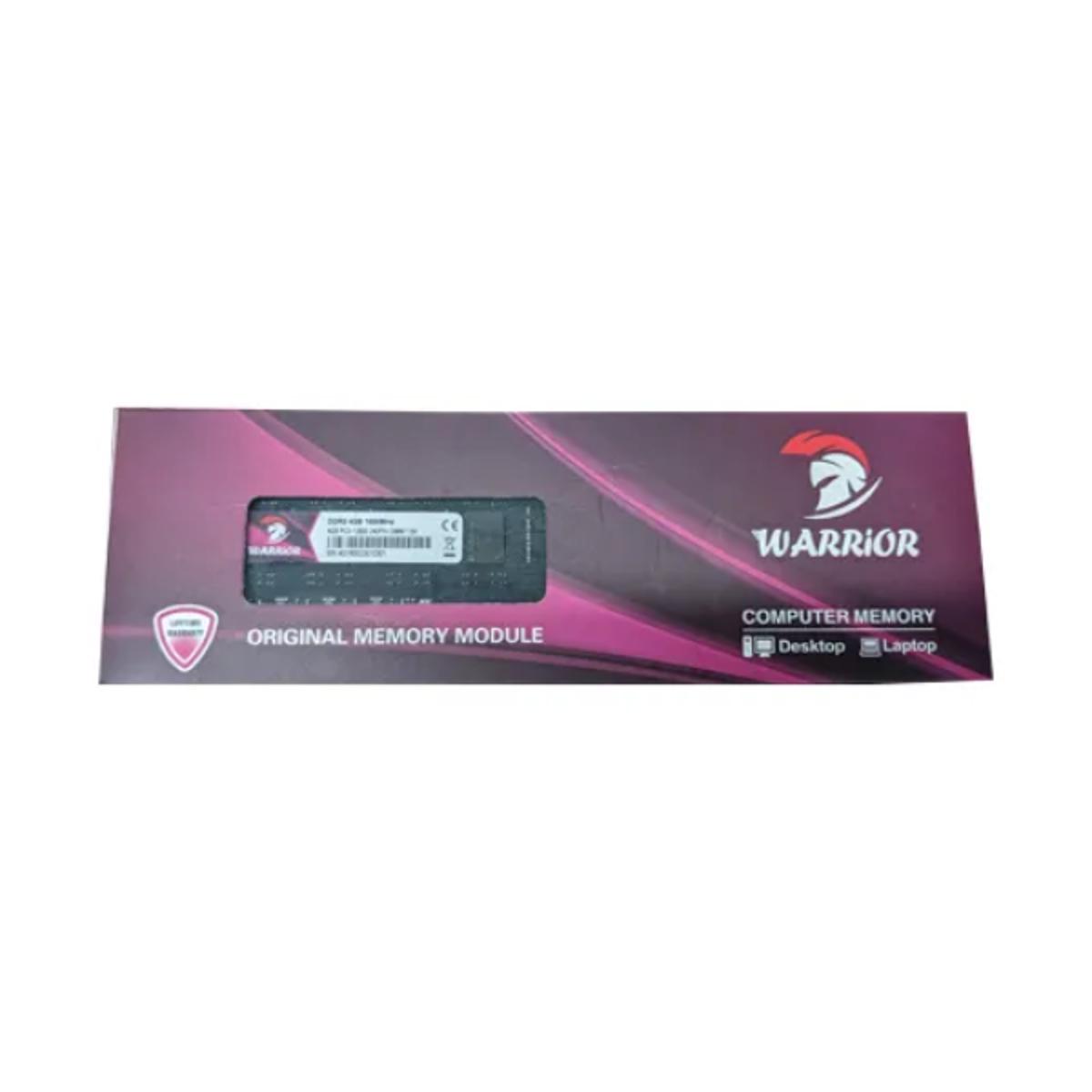 Warrior 4GB 1600MHz DDR3 UDIMM Desktop RAM