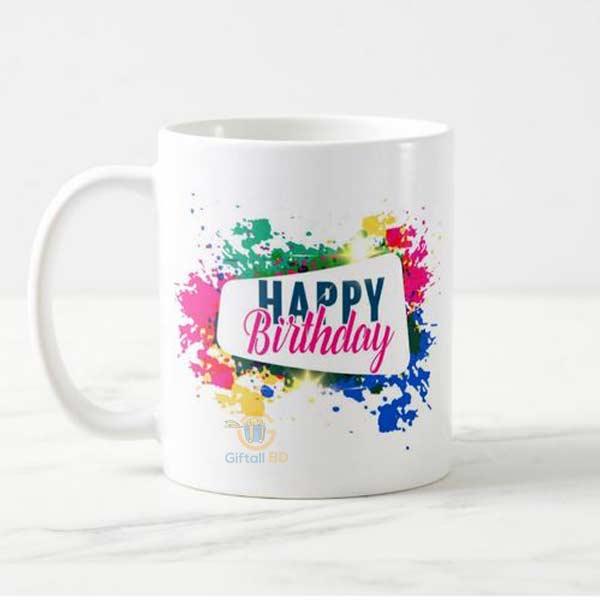 White Ceramic Chaina Mug Print with Photo. with FREE delivery.. 