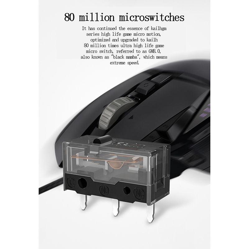 2pcs GM8.0 Kailh micro switch 80M life gaming mouse Micro Switch. 
