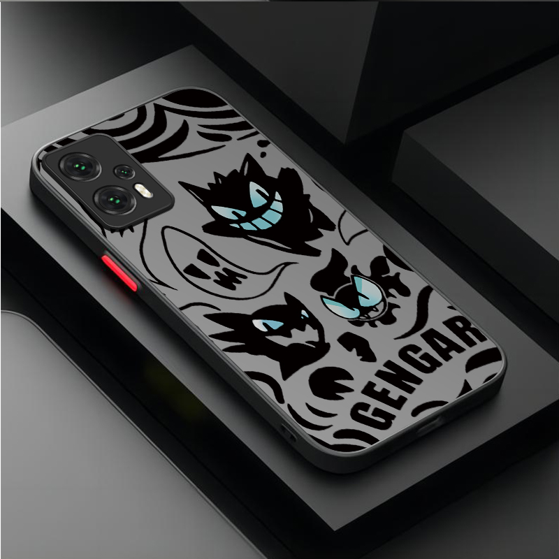 P-Pokemon Evil Gengar Bumper Case For Xiaomi 13T 12T 11T 10T 13 12 11 Lite 5G NE POCO X6 M6 Pro 4G X3 NFC X4 GT X5 F3 F4 F5 F6. 