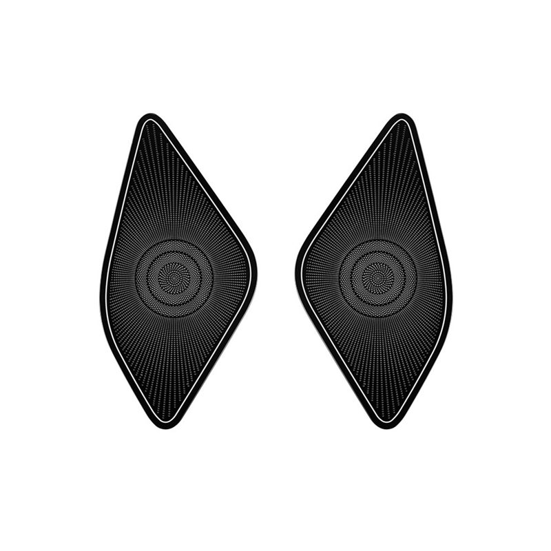 For Toyota Alphard 40 Series 2023+ Stainless Steel Car Styling Middle Door Loudspeaker Cover Interior Accessories
