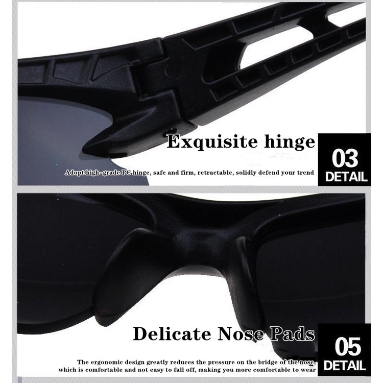 J.O.Y Night Vision HD Cycling Sunglasses Men's Sports Outdoor Riding Glasses Windproof, Dustproof and Insect-proof riding glass driving glasses #096. 
