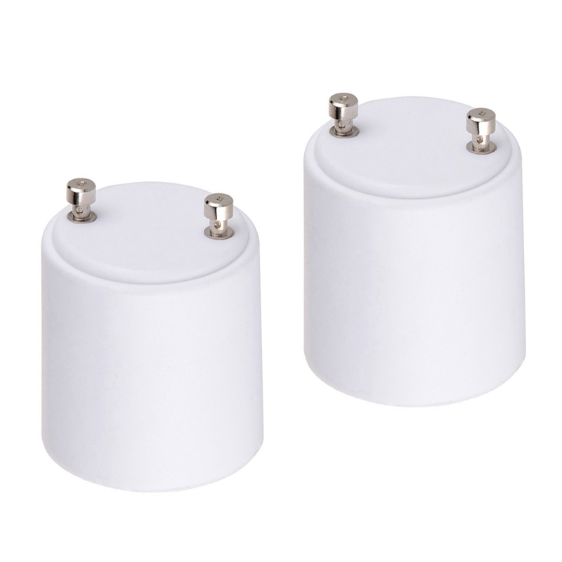 GU24 to E27 White LED Light Lamp Bulb Adapter Holder Socket. 