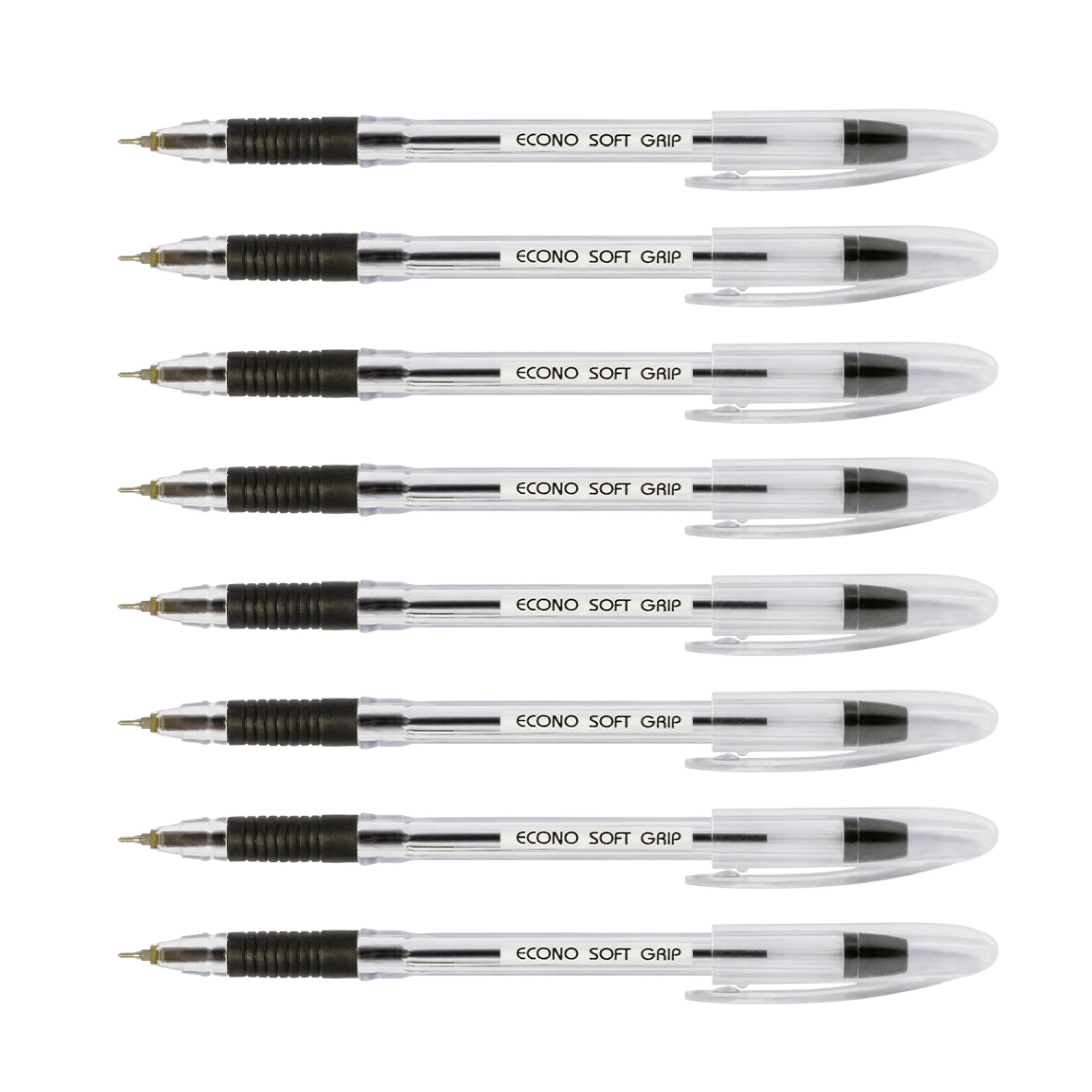 Econo Soft Grip Ball Pen - Pack of 20 pcs pens - Smooth Writing Experience -for Home and Office Use by Econo Brand. 