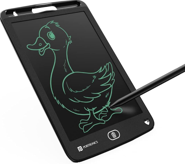 PORTRONICS RUFFPAD 8.5M Can save many Trees. Good help for students. Re-Writable LCD pad. Unspoken Words. PORTRONICS Multicolor LCD Writing Pad. 