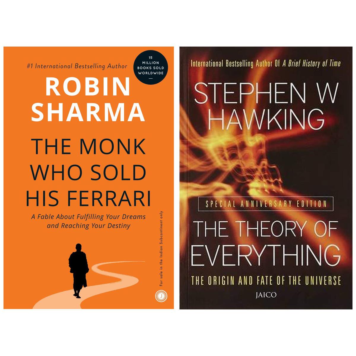 The Monk Who Sold His Ferrari + The Theory of Everything (Set of 2 books)