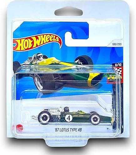 Hot Wheels 2024 Release Mainline [SHORT CARD VARIENT] 67 Lotus Type 49, Scale - 1:64. 