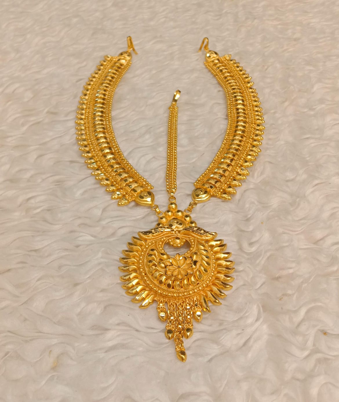 Gold plated best quality tayra tikli set for women