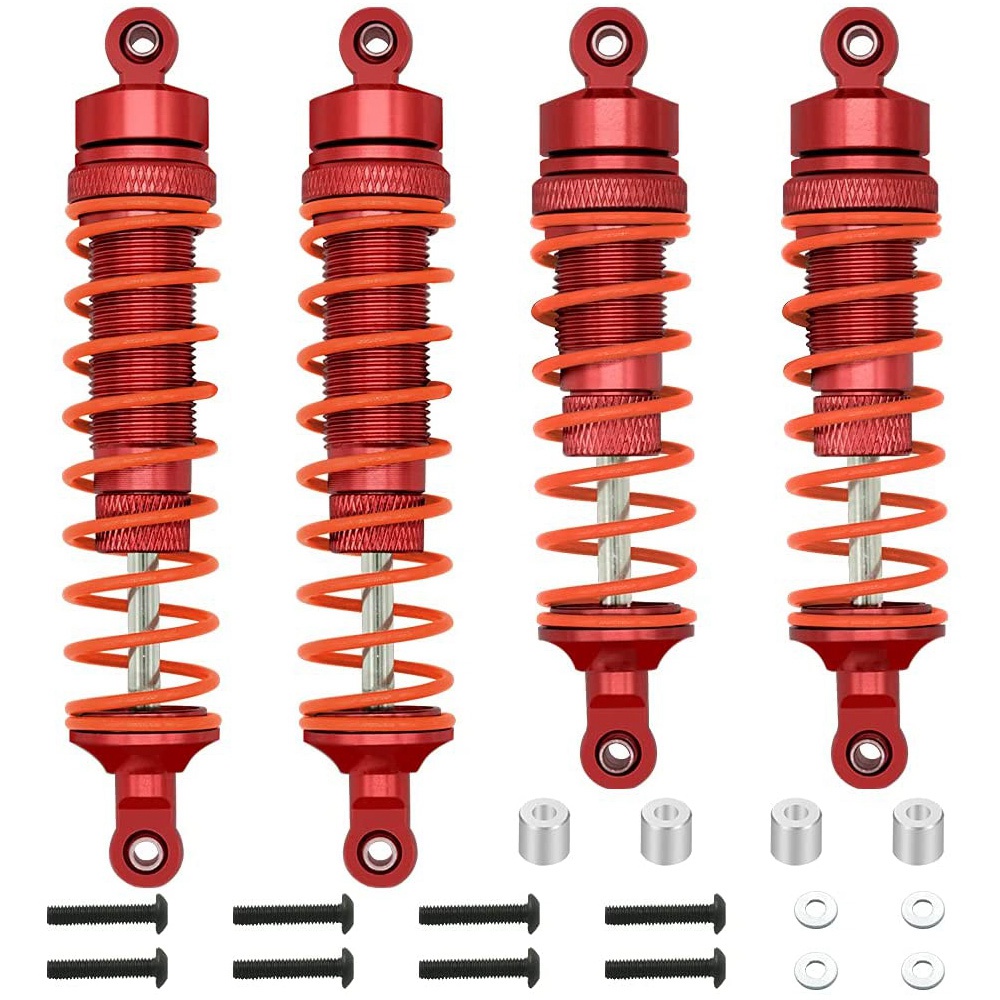 4Pcs Metal Front and Rear Shock Absorber for Traxxas Slash Rustler Stampede Hoss 4X4 VXL 1/10 RC Car Upgrade Parts,5. 