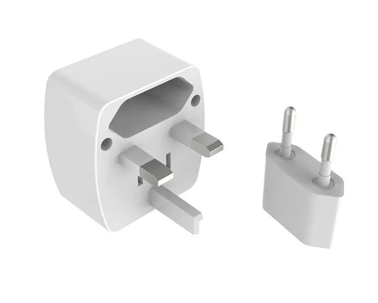 LDNIO Z4 Universal Plug Adapter ABS VO with UK/EU/US/AU Pin & 2 Universal Socket (6A)- Black. 