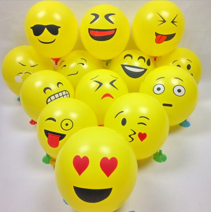Emoji Balloons Smiley Face Expression Latex Balloon (20 PCS). 