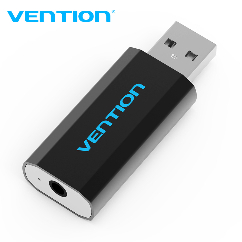 Vention USB Sound Card External USB Audio Interface Soundcard Adapter 3.5mm For PC PS4 Headset Sound Card USB usb audio adapter. 