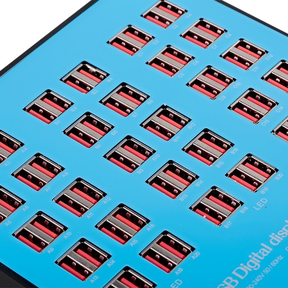 60 port intelligent USB charging station suitable for home and office use - eu. 