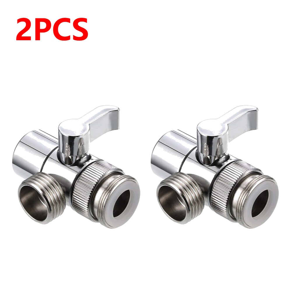 1-5pcs 3 Way Switch Faucet Adapter Kitchen Sink Splitter Diverter Valve Plastic Water Tap Connector Shower Bathroom Accessories. 
