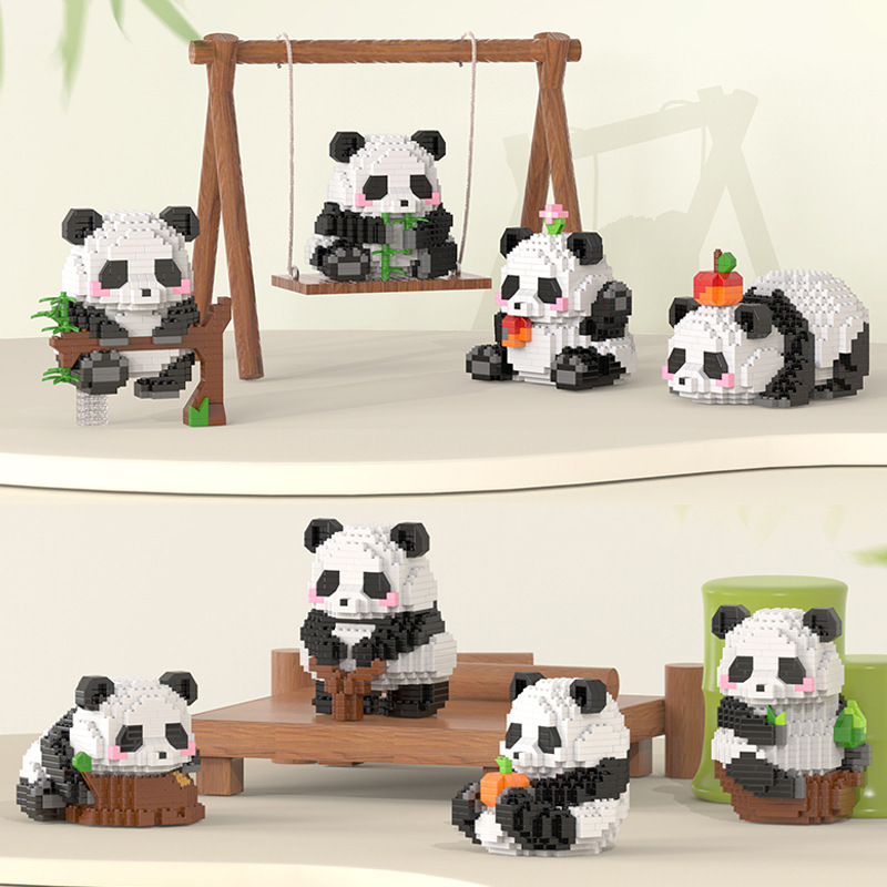 Micro Particle Building Blocks Cartoon Doll Educational Assembled Toys Decoration Compatible with  Miniature Small Particle Gift. 