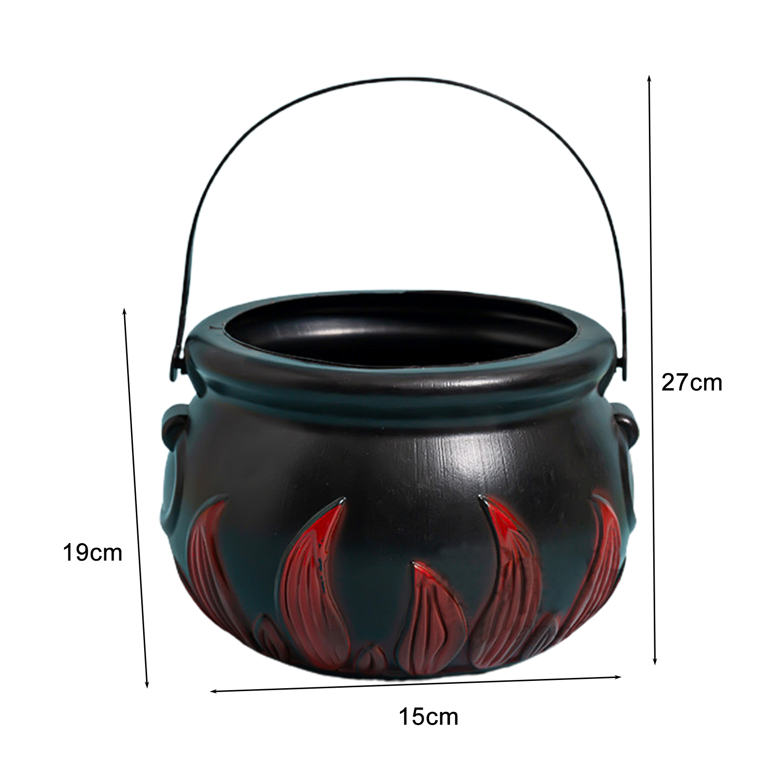 Witch Pot Novelty Wear-resistance Portable Halloween Witch Candy Holder for Festival. 