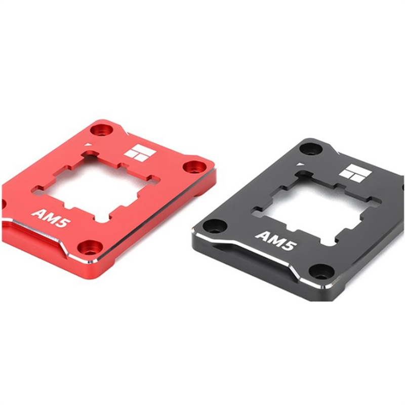 For AMD- RED AM5 CPU Mounting Frames Multi-Functional Convenient Practical Portable Cooling Chassis, Black Easy Install. 