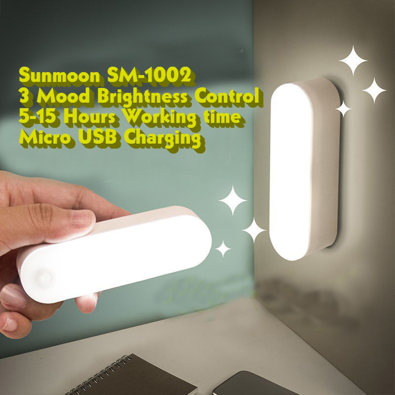 Sunmoon Rechargeable Emergency Flashlight lithium battery super bright with 3 mood brightness control and Micro USB charging system  long backup