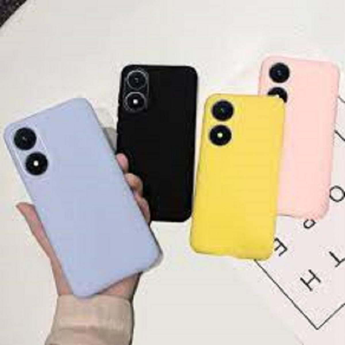 for Vivo Y02S Back Cover Soft Silicone Square Phone Cases (Back Case Cover For Smartphone)
