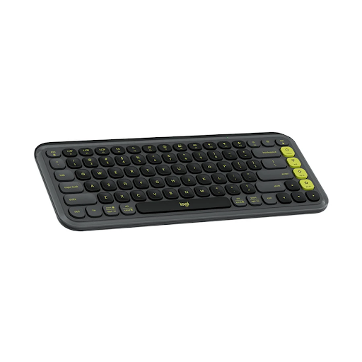 Logitech POP Icon Keys Wireless Graphite and Green Keyboard #920-013143 / 920-013083. 