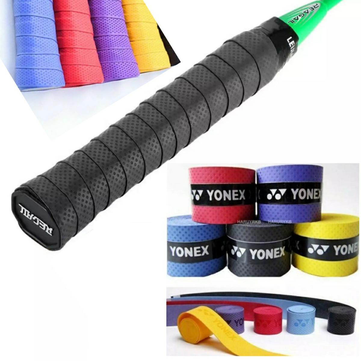 Yonex Racket Grip Absorb Moisture Badminton Handle Tape - Set Of 2 Pieces - Ensure A Secure And Comfortable Grip. 