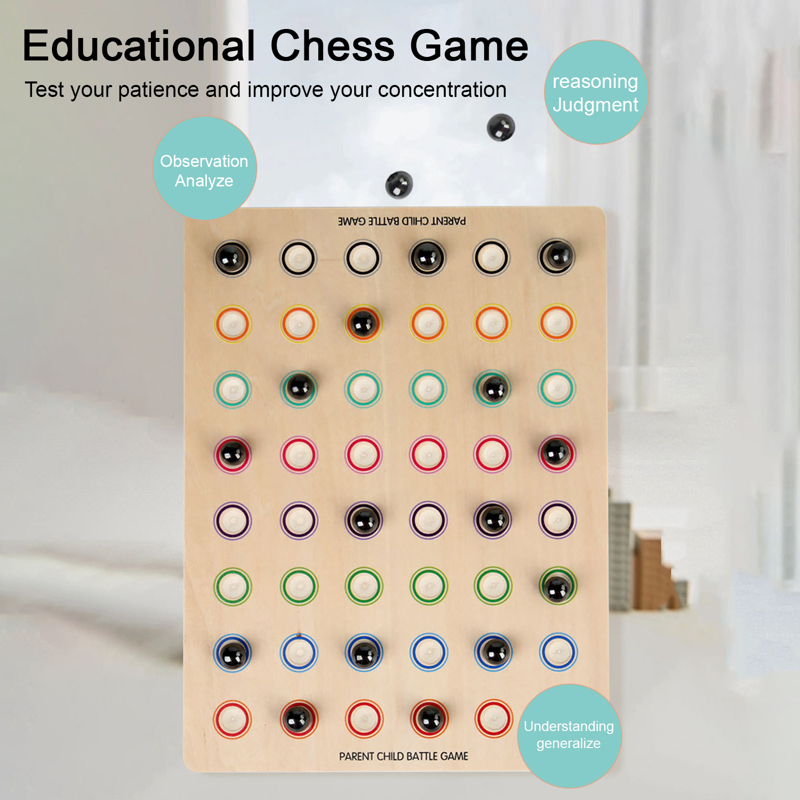 Family Board Game Wooden Base Magnetic Css Board Game Intertive 2 Player Battle Toy for Logic Training Focus Development Soutast Asian Favorite Magnetic Css Game. 