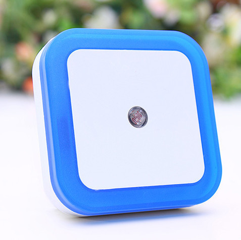 Auto On/Off Mini Wall LED Night Light Square Shape Smart LED Dim light with Light Sensor Bulb Plug & Play for Bedroom, Bathroom Hallway Pathway Toilet Energy-Saving Night Light Nightlight (US plug)